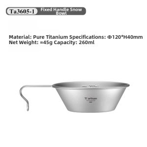 Tiartisan | Portable Titanium Campware Folding Outdoor Bowl