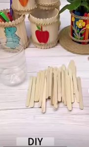 Stik / Stick Ice Cream Polos & Warna KREASI PRAKARYA (Isi 50pcs/Pak)