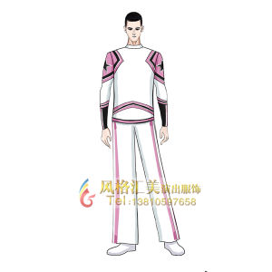 White Gymnastics Outfit Childrens Performance Costume School Uniform Primary Middle School Team Dance Apparel Soft Material