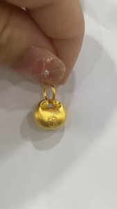 Poh Heng Jewellery 24K Prosperity Pendant in Yellow Gold[Price By Weight]