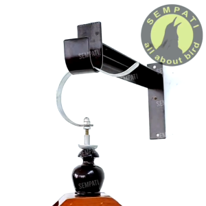 SEMPATI GROSIR Gantungan Rak Siku L Non Emboss Sempati Isi 10 Pcs Plat Besi Baja Gantungan Tempel Dinding Tembok Cantolan Serbaguna Sangkar Kandang Burung Murai Lovebird Kacer Kenari Bulat Kotak