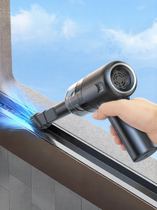 เครื่องดูดฝุ่นไร้สายแบบมือถือสำหรับทำความสะอาดกระจก ภายในรถยนต์ และบ้าน ดูดฝุ่นแรง ขนาดเล็ก