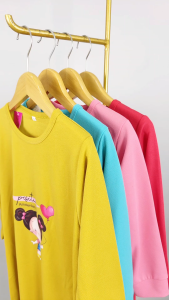 CF Kids Gamis Anak Perempuan Print DTF Love Baloon Baju Muslim