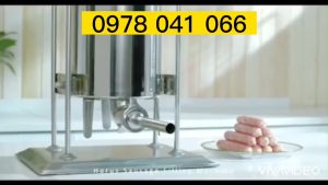 Máy đùn làm dồi heo lòng lợn xúc xích lạp xưởng nem chua 10L chạy điện