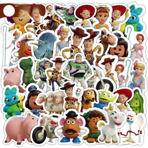 Toy Story Disney Pixar Characters Stickers 100 Pcs Decorative Cute Cartoon Stamps for Mobile Phones Laptops Tablets Notebook