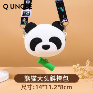 Túi Đeo Chéo Gấu Trúc Silicon Hoạt Hình Cho Trẻ Em Túi Đeo Vai Đơn Túi Du Lịch Ngoài Trời Túi Chơi Đùa Giảm Áp Dụng Cho Trẻ Em Từ 3 Tuổi Trở Lên