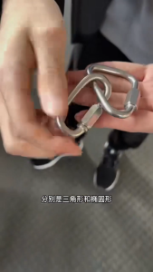 5pcs 304Stainless Steel Quick connection Screw Lock，Safety buckle Link Hook Lock Joint，Rock climb Quick link Tahan lama