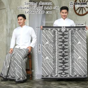 Sarung Gus Iqdam Goyor Batik Pria Dewasa Motif Gurda 5 Premium Terbaru