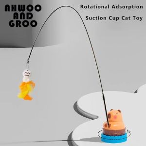 Capybara Cat Toys & Interactive Bird Stick Toy: A Fun Teaser Wand for Pet Cats