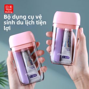 RIHESHENGTANG | Travel Toiletry Set Toothbrush Toothpaste Cup