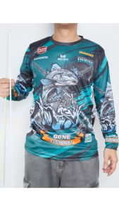 เสื้อตกปลา คนหล่อใส่ วัยรุ่นชอบ ผ้านุ่มแห้งไว ผ้ากีฬา สีสวย