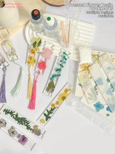 DIY Materials Kit for Dried Flower Bookmarks and Epoxy Resin Coasters