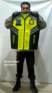 Free Nama Dada bordir - Rompi Security Tebal Oren Terbaru Logo Bordir Lepas Pasang | Rompi Satpam Bahan Tebal Model Jatah Orange