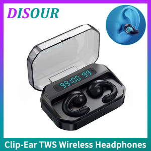 DISOUR A99 Clip-Ear TWS Wireless Sport Headphones Air Conduction Bluetooth Earphones Touch Control Noise Cancelling Gaming Music Headset(Not In-ear)For All Smartphones
