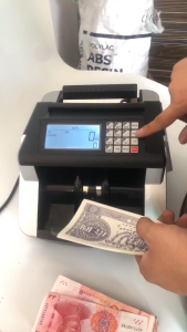 เครื่องนับธนบัตร เครื่องนับแบงค์ เครื่องนับเงิน นับได้หลายสกุลเงิน เครื่องตรวจแบงค์ปลอม ตรวจจับธนบัตรปลอมได้ Bill counter