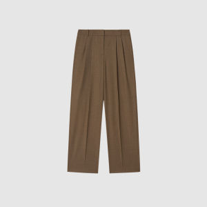 ICICLE | Womens Wool Flannel Straight-leg Pants