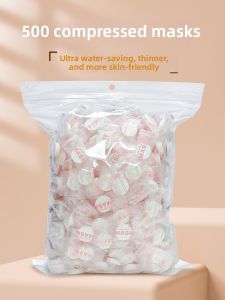 Compressed Facial Mask Paper Cotton Beauty Salon Wet Wipes Pure Hydration Therapy Disposable Super Thin Silk Leaf Mulberry Dry Mask Buckle
