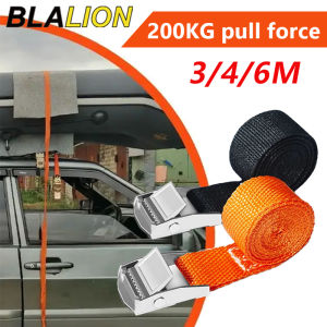 BLALION 3/4/6M Cargo Strap With Buckle Tie-Down Belt Motorcycle Car Bicycle Tow Rope Strong Ratchet Fixing Belt for Luggage Bag