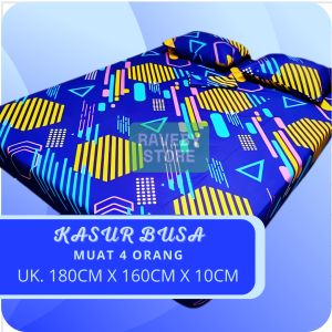 Kasur Lantai Foam Muat 4 Orang Dewasa Uk. 180cm x 160cm x 10cm Kualitas Mewah
