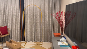 KAWA Golden Metal Arch Backdrop Stand Wedding Arch Background Rack Wedding Party Floral Arch Balloon Decoration Stand