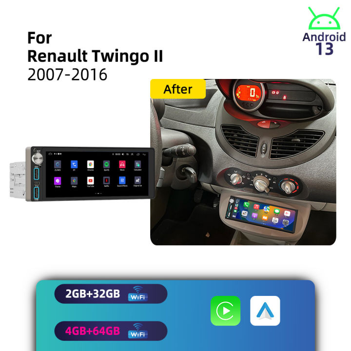 Android 1Din Car Stereo 6.86