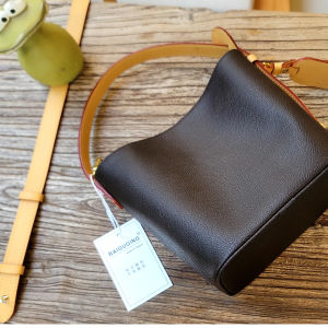 Classic Soft BB Bucket Bag Color Block Contrast Crossbody Handbag Youth Fashion Synthetic Leather Magnetic Buckle Closure