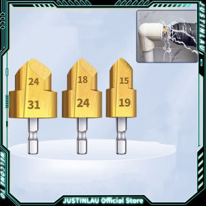 20/25/32mm PPR Lifting Stepped Drill Bit HSS Step Drill Head Hex Shank Hole Opener Core Drill Bits for PVC Water Pipe Reaming