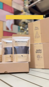 Brew Kit PLUS Gift Set – Premium Coffee 50g Creamer & Muscovado in Kraft Box by Coffee Grounds PH