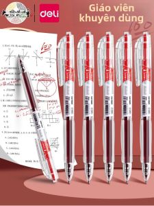 deli | Bút Ký Chuyên Dụng Nhanh Khô Đỏ 0.5mm