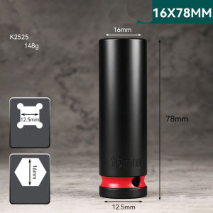 Bộ Cờ Lê Tác Động Sâu 1/2 Inch Nhiều Màu Sắc Kích Thước 8-32mm Dùng Cho Máy Khí Nén Tháo Lốp Ô Tô Xe Máy Bộ Dụng Cụ Cầm Tay