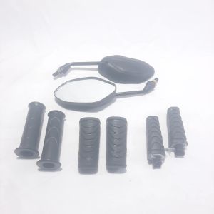 Paket 3in1 Spion Standar Plus Handgrip Honda Dan Foot Step Depan Belakang Motor Absolute Revo / Revo FI New