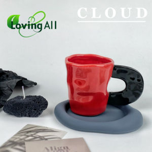 Ins Cloud Coaster Household Heat Insulation Soft Cushion Nordic Solid Color Silicone Irregular