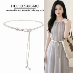 Pearl Waist Chain Female Accessory for Dress Elegant Summer Wear