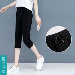 กางเกงขายาวทรงหลวมเอวสูง กางเกงขายาวทรงตรงบางสำหรับคุณแม่วัยกลางคนและผู้สูงอายุ กางเกงขายาวทรงลำลองสำหรับฤดูร้อน