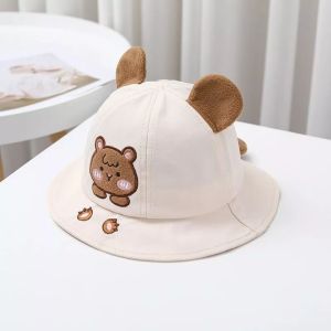 CAE - Topi Anak 0-2 Tahun Laki Perempuan Animal Paw Bordir Squeeze Bucket Hat Import