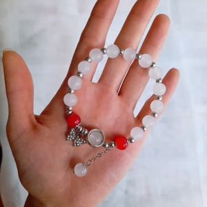 Vòng tay nữ cánh tiên đính đá lắc tay nữ hạt ngọc chun co giãn