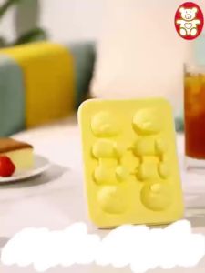 1pc Cute Teddy Bear Ice Cube Tray Flexible Food Grade Silicone Ice Cube Mold Ice Trays For Freezer