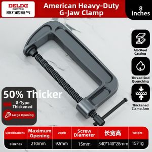 DELIXI Electric | Adjustable Powerful Woodworking G-Clamp