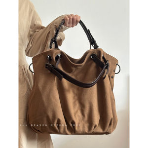 Retro Japanese Style Large Capacity Canvas Work Bag Multi-Functional Single Shoulder Slant Cross Student Commuting Handbag