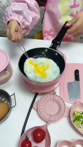 Kids Real Cooking Play Set with Stainless Steel Cookware and Kitchen Accessories