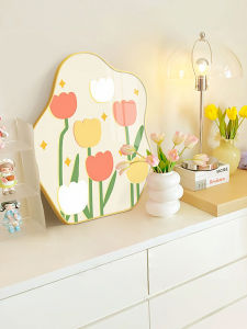 Creative Home Decor Creamy Style Desktop Ornaments New 2025 Trendy Wooden Handmade Artwork for Living Room