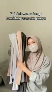 Jilbab BERGO INSTAN PET SPORT All Size S M L XL Jersey Hamidah Sporty Olahraga