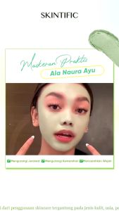 SKINTIFIC Mugwort Agne Clay Stick 40g: Aksesori Perawatan Kulit