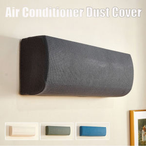 1PC Elastic Air Conditioner Dust Cover Solid Color Home Decor Soft Wall Mounted Protector Protective Easy Cleaning Cover