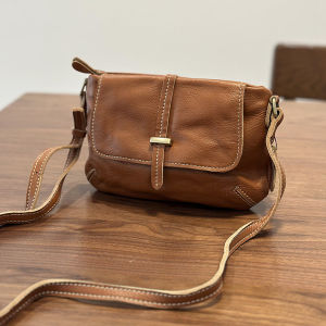 Pure Leather Casual Small Square Bag Top Layer Cowhide Womens Crossbody Bag Soft Leather Messenger Bag Single Shoulder Bag