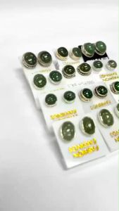 ต่างหูหยกเจไดต์ ตัวเรือนเงินแท้ ดึงดูดความรัก