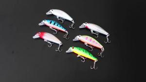 6pcs 8.1cm/6.7g Hard Bait Bass Wobblers Lures Sinking Artificial Minnow Fishing Lure