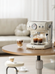 Small Home Espresso Coffee Machine With Milk and Coffee Integrated Function