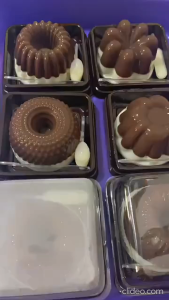 1 buah Kotak mika puding / kotak kue mochi puding / tray puding agar / mika kotak mooncake