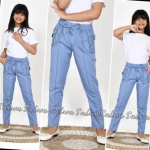 CELANA BAGGY ANAK SEMI JEANS USIA 5 TAHUN SAMPAI 12 TAHUN